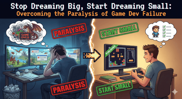 Stop Dreaming Big, Start Dreaming Small: Overcoming the Paralysis of Game Dev Failure
