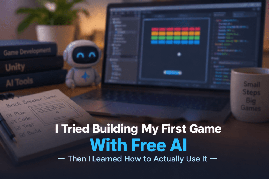 I Tried Building My First Game With Free AI — Then I Learned How to Actually Use It